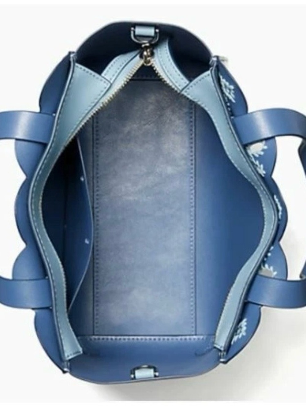 KATE SPADE Magnolia Street Eyelet Mini Mina Leather Satchel Blue Dawn - Picture 5 of 16